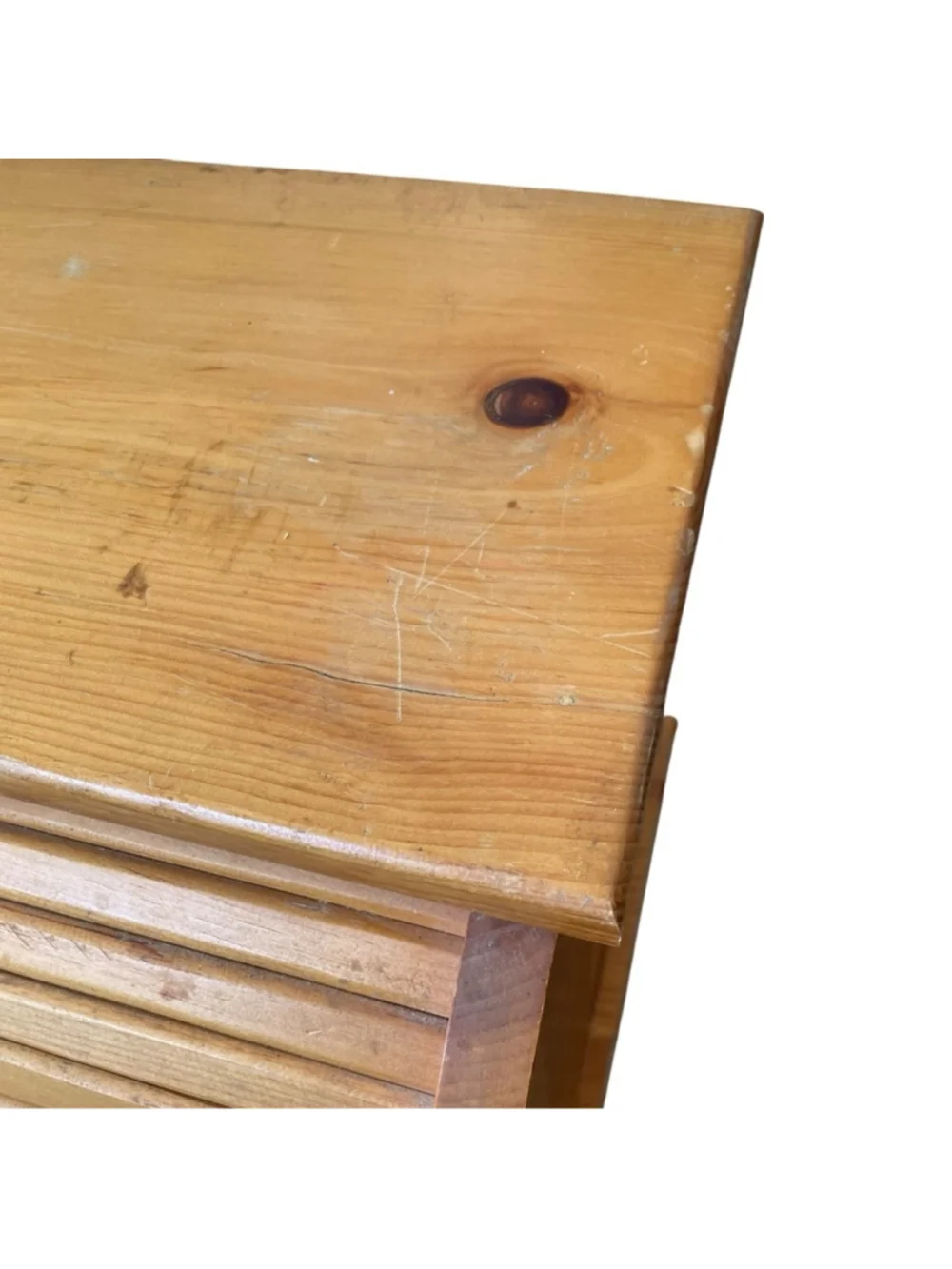Vintage Hand Crafted Amish Wooden Roll Top Bread Box